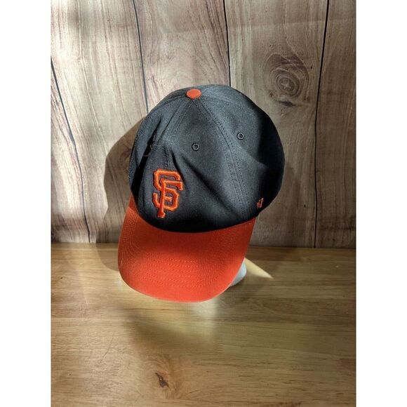 Men's '47 Black San Francisco Giants Game Clean Up Adjustable Hat - Picture 1 of 8